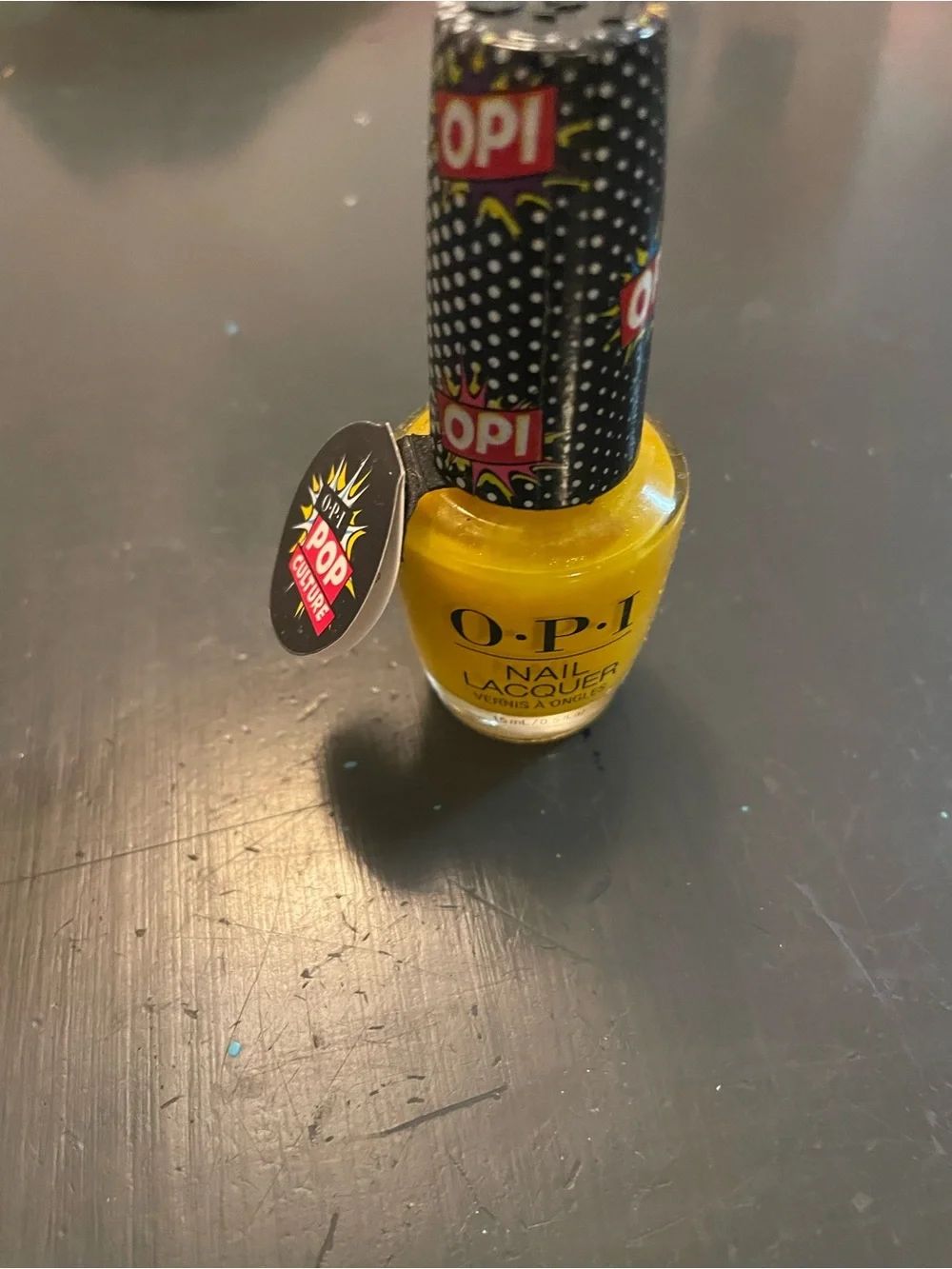 OPI Yellow Nail Lacquer with Pop-Art Cap